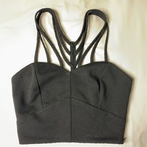 Black crop top